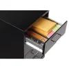 Lorell® 26-1/2"D Vertical 4-Drawer Mobile File Cabinet, Black