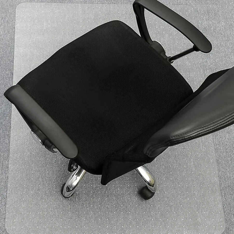Lorell® Economy Studded Chair Mat, 46" x 60"