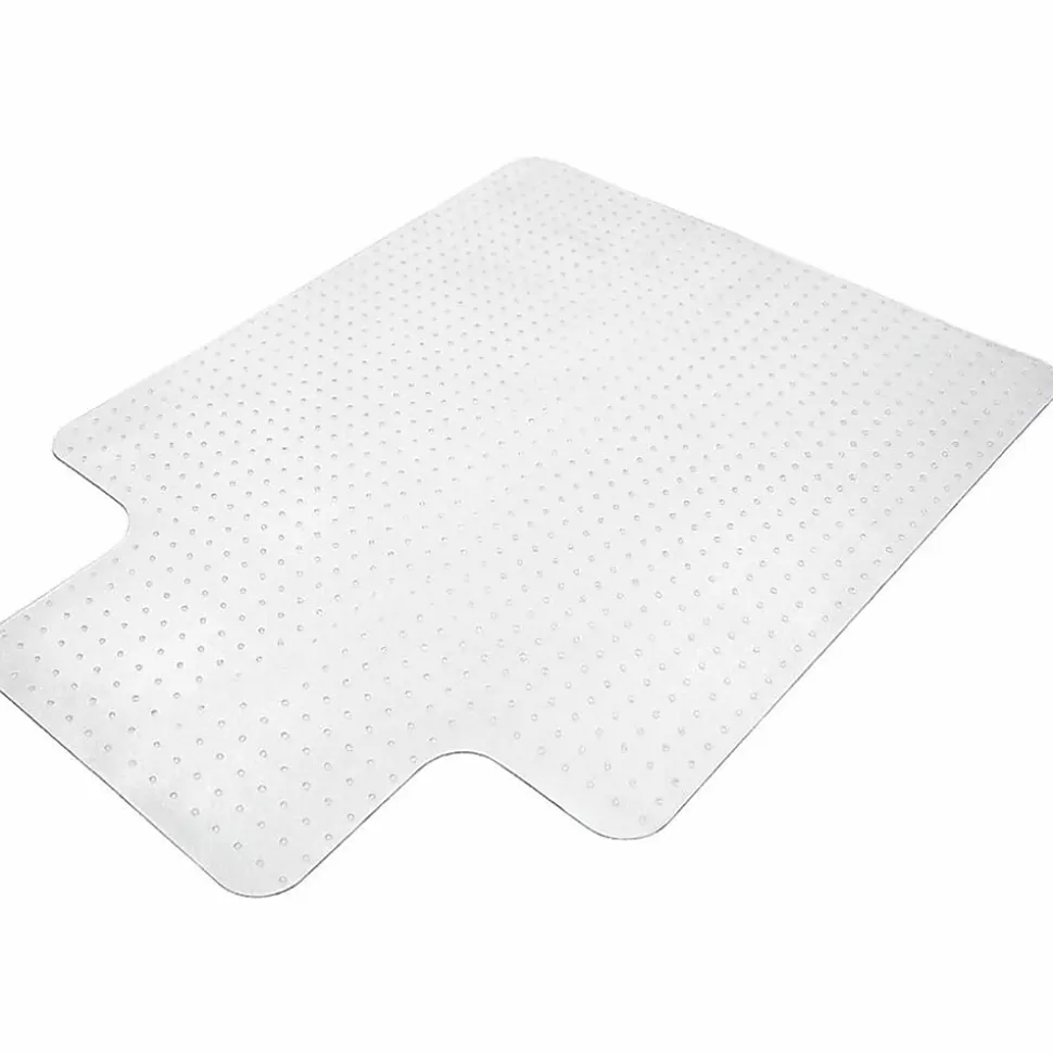 Lorell® Economy Studded Chair Mat, 36" x 48", Standard Lip