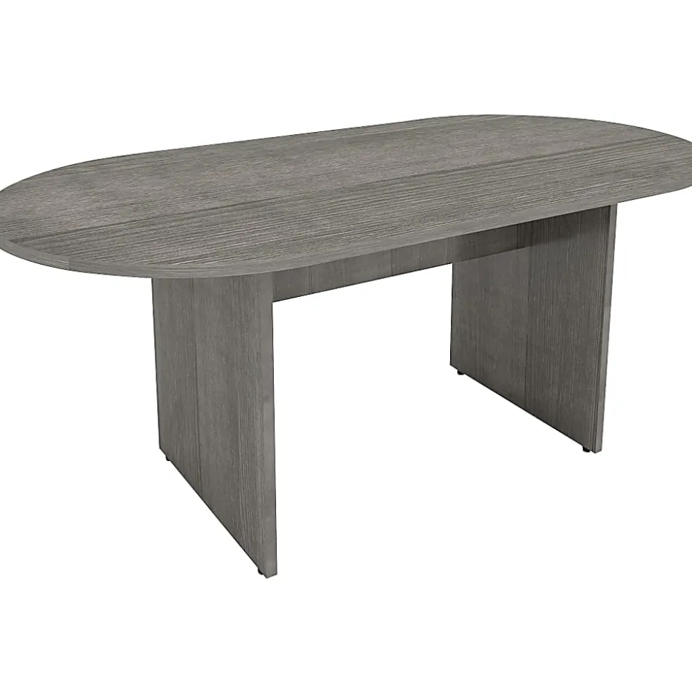 Lorell® Essentials Conference Table, 29-1/2"H x 72"W x 36"D, Weathered Charcoal