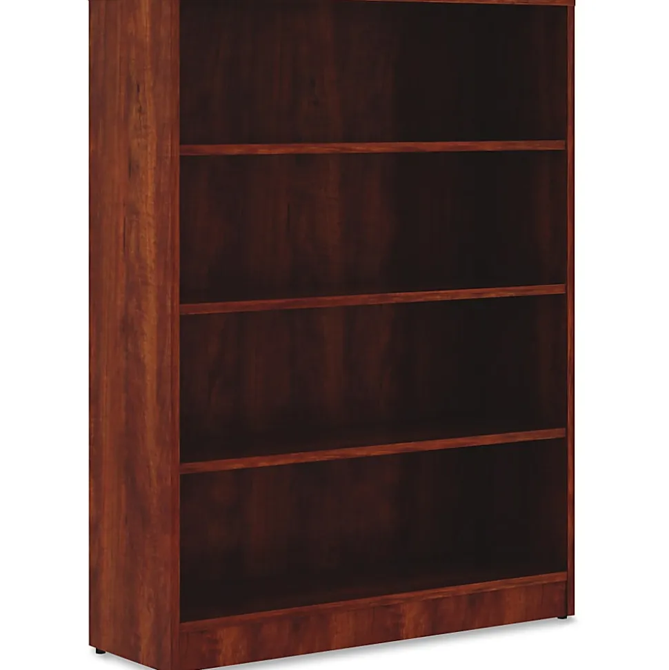 Lorell® Essentials 48"H 4-Shelf Bookcase, Cherry
