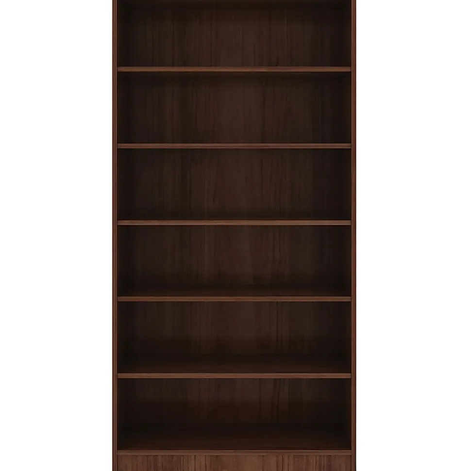 Lorell® Essentials 72"H 6-Shelf Bookcase, Walnut