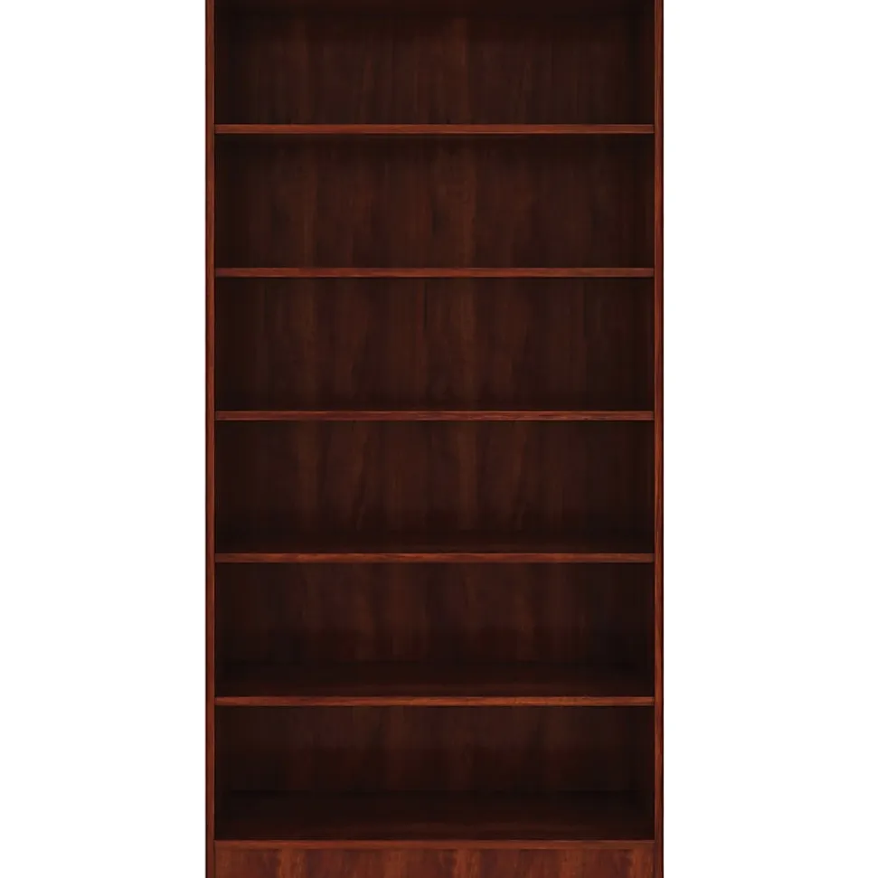 Lorell® Essentials 72"H 6-Shelf Bookcase, Cherry