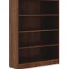 Lorell® Essentials 48"H 4-Shelf Bookcase, Walnut