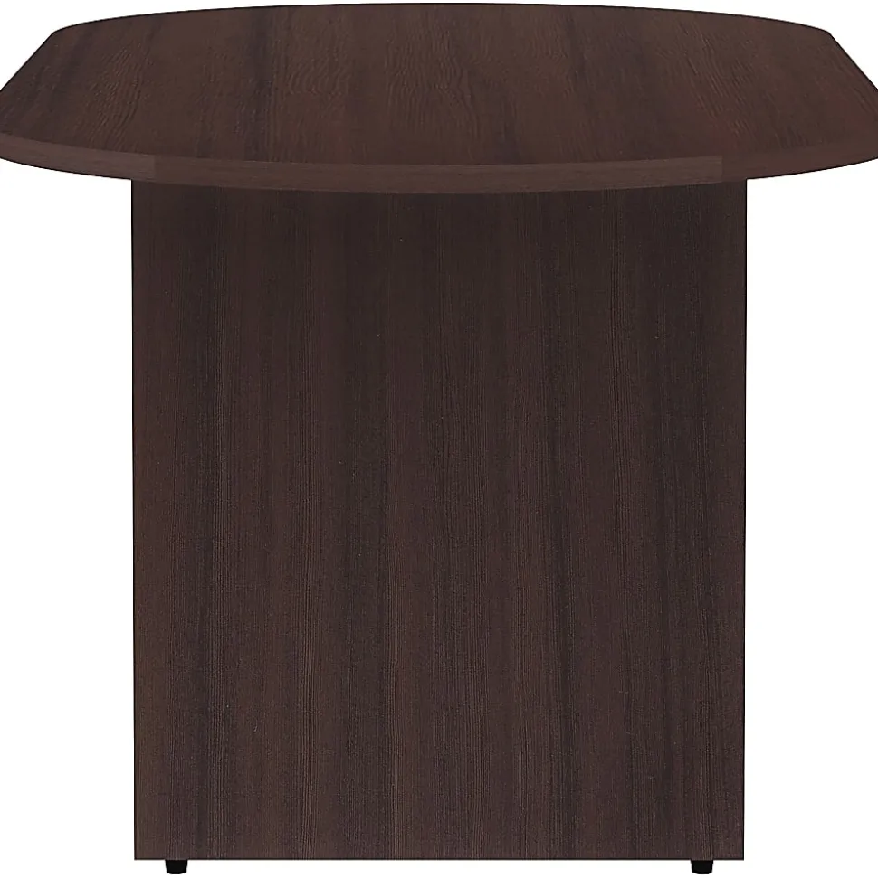 Lorell® Essentials Oval Conference Table, 29-1/2"H x 72"W x 36"D, Espresso