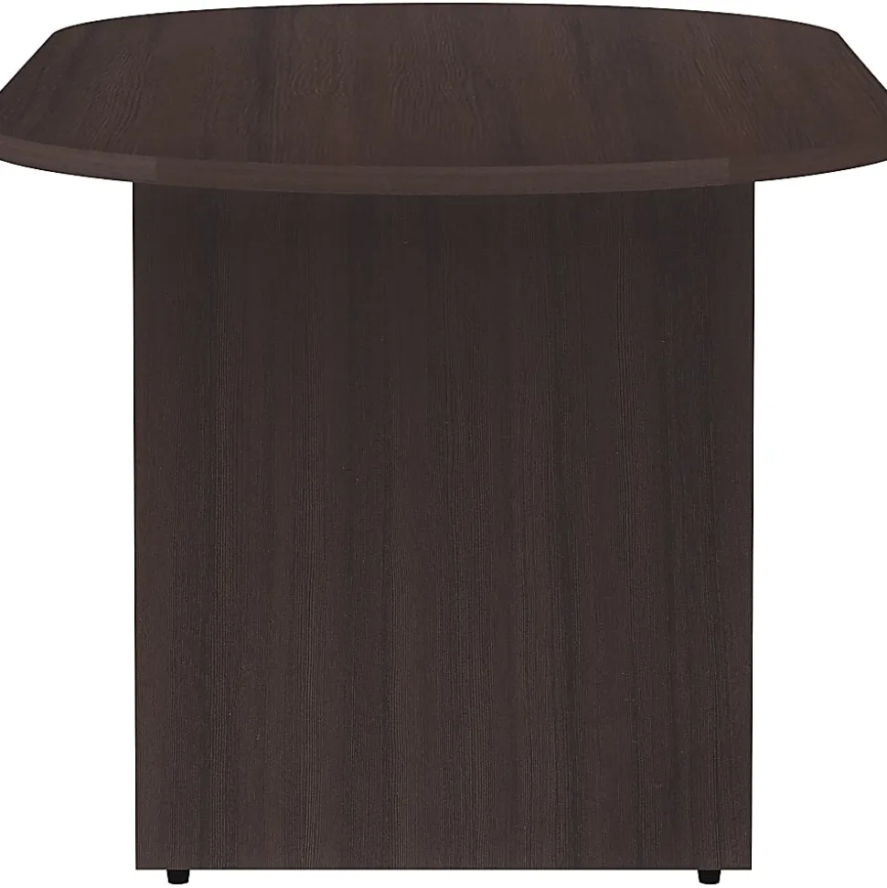Lorell® Essentials Oval Conference Table, 29-1/2"H x 72"W x 36"D, Espresso