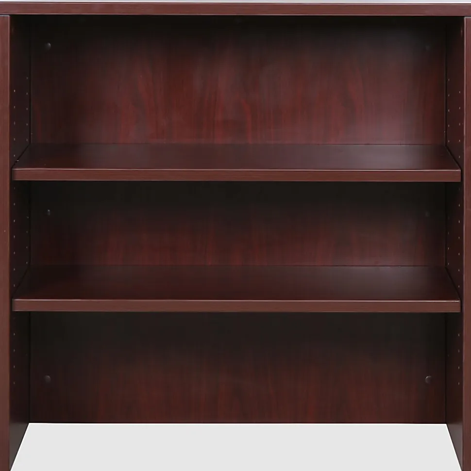 Lorell® Essentials Series Stack-On Modular Shelving Bookcase, 36"H x 36"W x 15"D, Mahogany