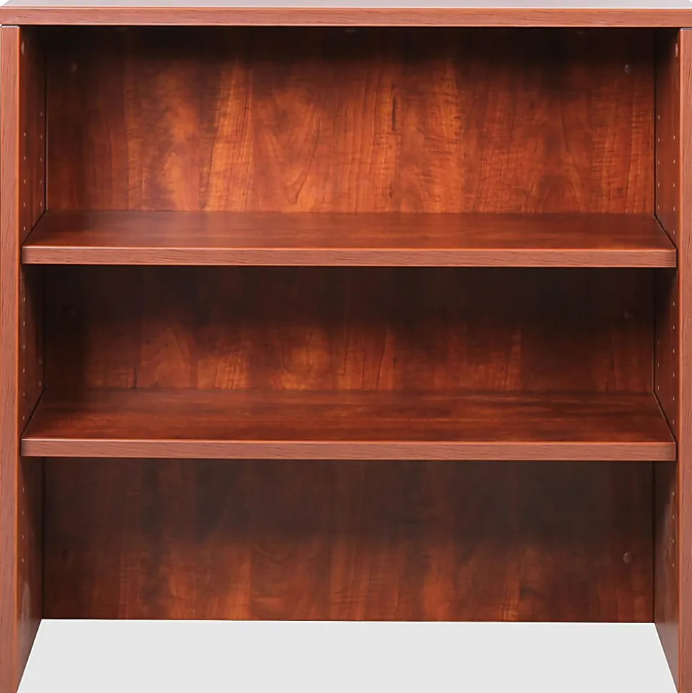 Lorell® Essentials Series Stack-On Modular Shelving Bookcase, 36"H x 36"W x 15"D, Cherry