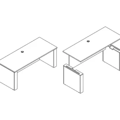 Lorell® Essentials Sit-to-Stand 72