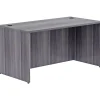 Lorell® Essentials 60"W Computer Desk, Weathered Charcoal