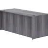 Lorell® Essentials 72"W Computer Desk, Weathered Charcoal