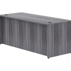 LorellĀ® Essentials 72"W Computer Desk, Weathered Charcoal