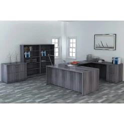 Lorell® Essentials 48"W Computer Desk, Charcoal