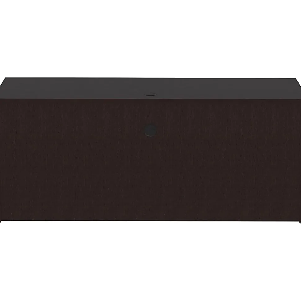 Lorell® Essentials 72"W Credenza Computer Desk, Espresso