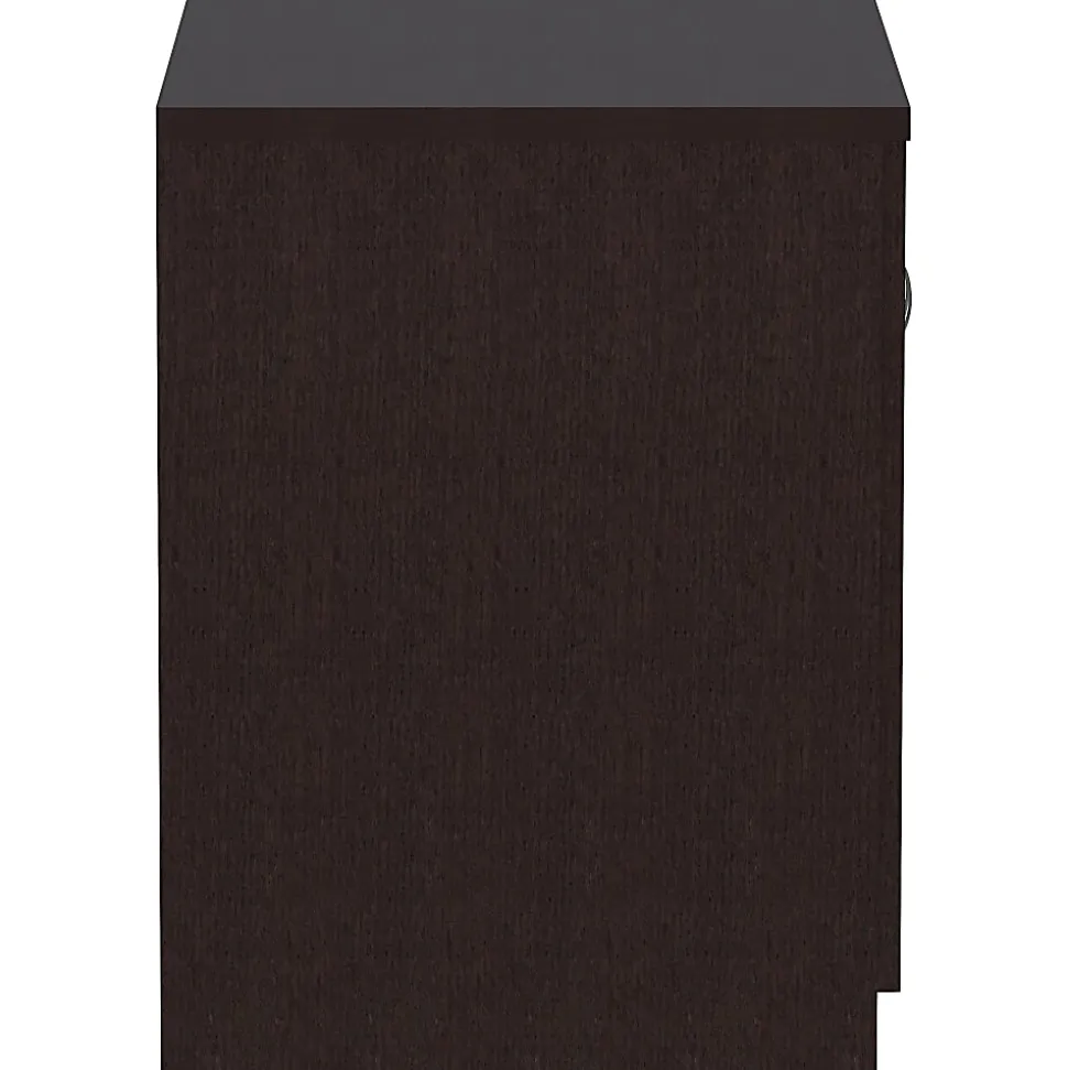 Lorell® Essentials 36"W 2-Door Storage Cabinet, Espresso