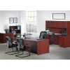 Lorell® Essentials 72"W Reception Computer Desk, Mahogany