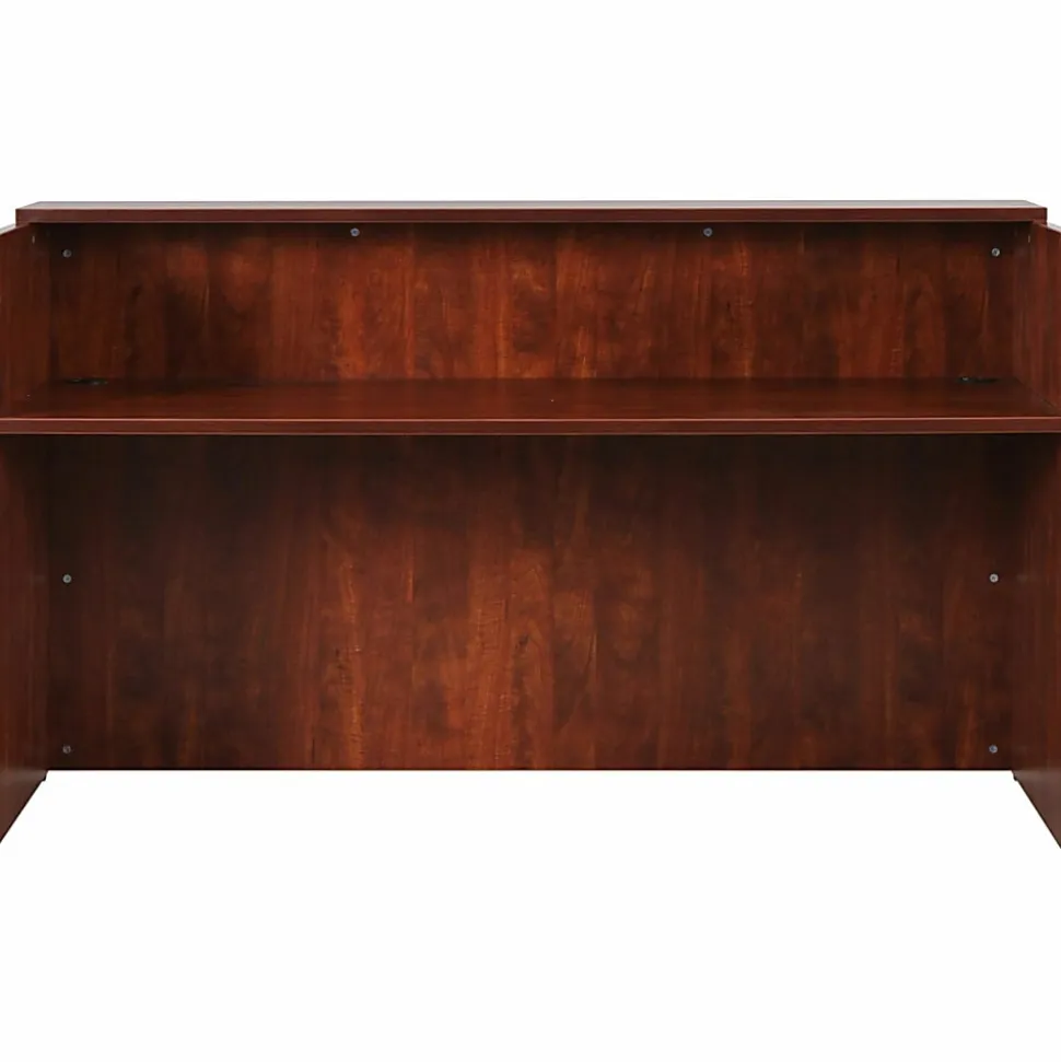 Lorell® Essentials 35-7/16"W Reception Computer Desk, Cherry