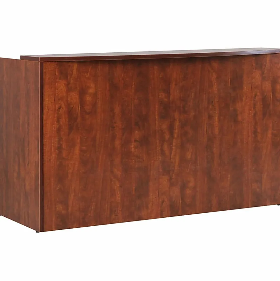 Lorell® Essentials 35-7/16"W Reception Computer Desk, Cherry