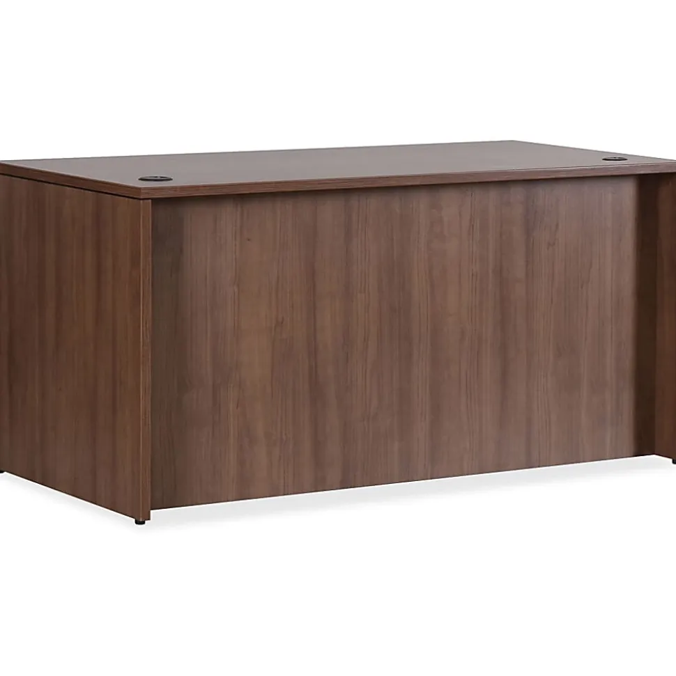 Lorell® Essentials 60"W Rectangular Computer Desk Shell, Walnut