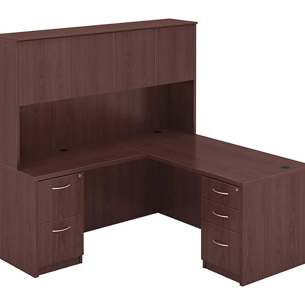 Lorell® Essentials 48"W Rectangular Computer Desk Shell, 30"D, Walnut