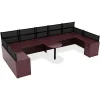 Lorell® Essentials 72"W Rectangular Shell Computer Desk, Mahogany