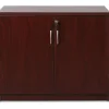 Lorell® Essentials 36"W Storage Cabinet, Mahogany