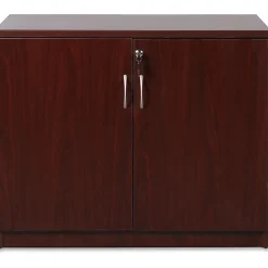 LorellĀ® Essentials 36"W Storage Cabinet, Mahogany