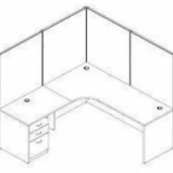 LorellĀ® Essentials 16"W Vertical 3-Drawer Fixed Pedestal File Cabinet For Computer Desk, Cherry