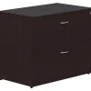 Lorell® Essentials 29-1/2"W x 22"D Lateral 2-Drawer File Cabinet, Espresso