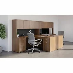 Lorell® Essentials 36"W x 22"D Lateral 2-Drawer File Cabinet, Walnut