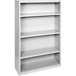 Lorell® Fortress Series Steel Modular Shelving Bookcase, 4-Shelf, 60