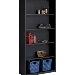 Lorell® Fortress Series Steel Modular Shelving Bookcase, 5-Shelf, 72