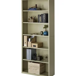 Lorell® Fortress Series Steel Modular Shelving Bookcase, 6-Shelf, 82