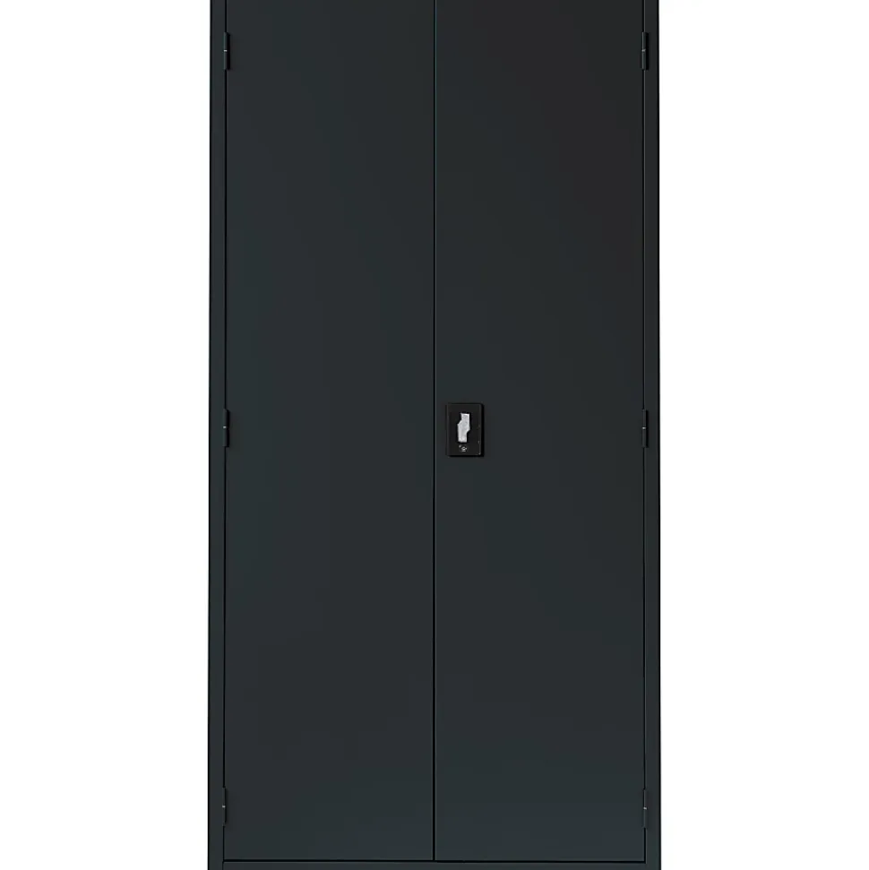Lorell® Fortress Series Steel Storage Cabinet 5-Shelf Adjustable, 24"D, Black