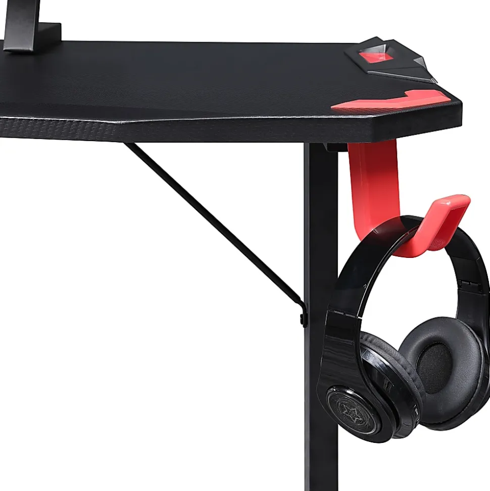 Lorell® Gaming 48"W Computer Desk, Black