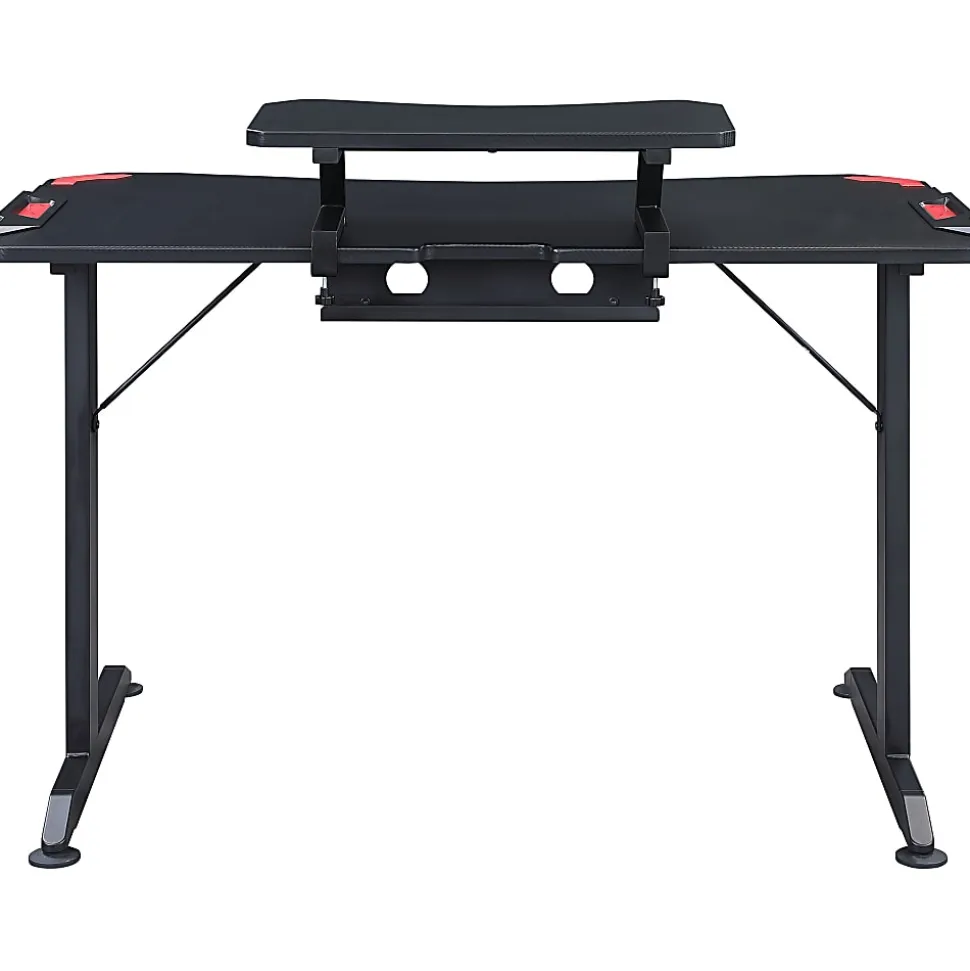 Lorell® Gaming 48"W Computer Desk, Black