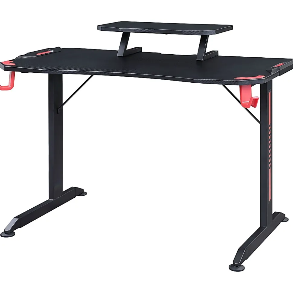 Lorell® Gaming 48"W Computer Desk, Black