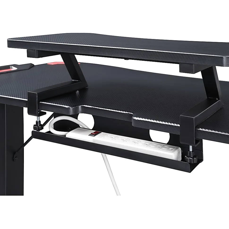 Lorell® Gaming 48"W Computer Desk, Black