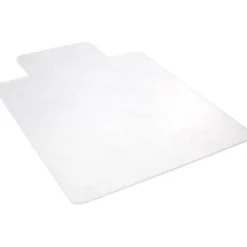 LorellĀ® Hard Floor Straight Edge Chair Mat, 46" x 60", Wide Lip