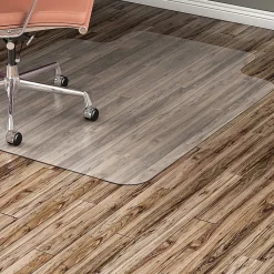 Lorell® Hard Floor Straight Edge Chair Mat, 46