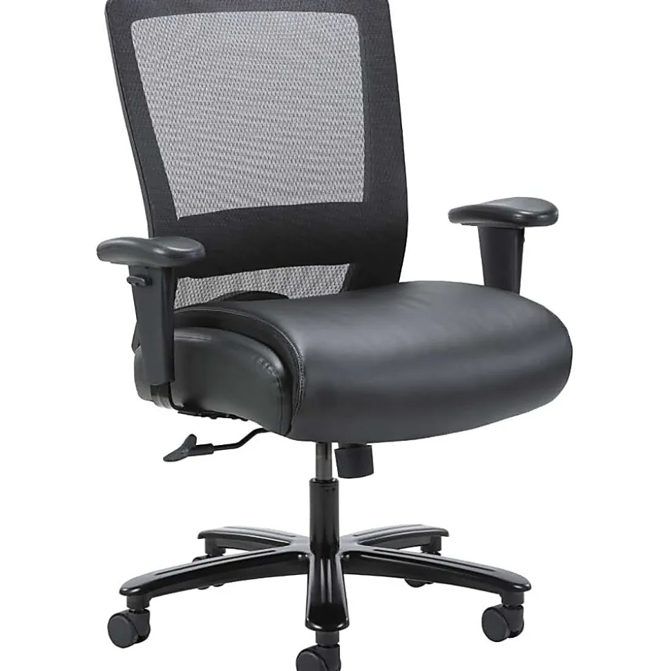 Lorell® Heavy-Duty High-Back Mesh Task Chair, Black