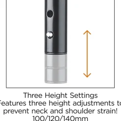 Lorell Height-Adjustable Device Stand, 44 lb Load Capacity, 5.50