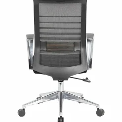 Lorell Horizontal Mesh High-Back Conference Chair - Black Seat Color - Fabric, Molded Foam Seat Material - Mesh Back Material - High Back - 1 Each