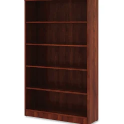 LorellĀ® 60"H 5-Shelf Bookcase, Cherry
