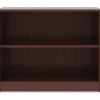 Lorell® 30"H 2-Shelf Bookcase, Mahogany