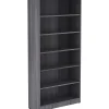 Lorell® 72"H 6-Shelf Bookcase, Weathered Charcoal