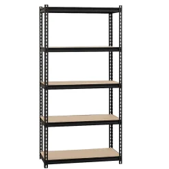 Lorell Iron Horse 2300 lb Capacity Riveted Shelving - 5 Shelf(ves) - 72