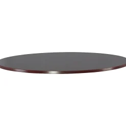LorellĀ® Laminate Conference Table Base, For Round Table Tops, Mahogany