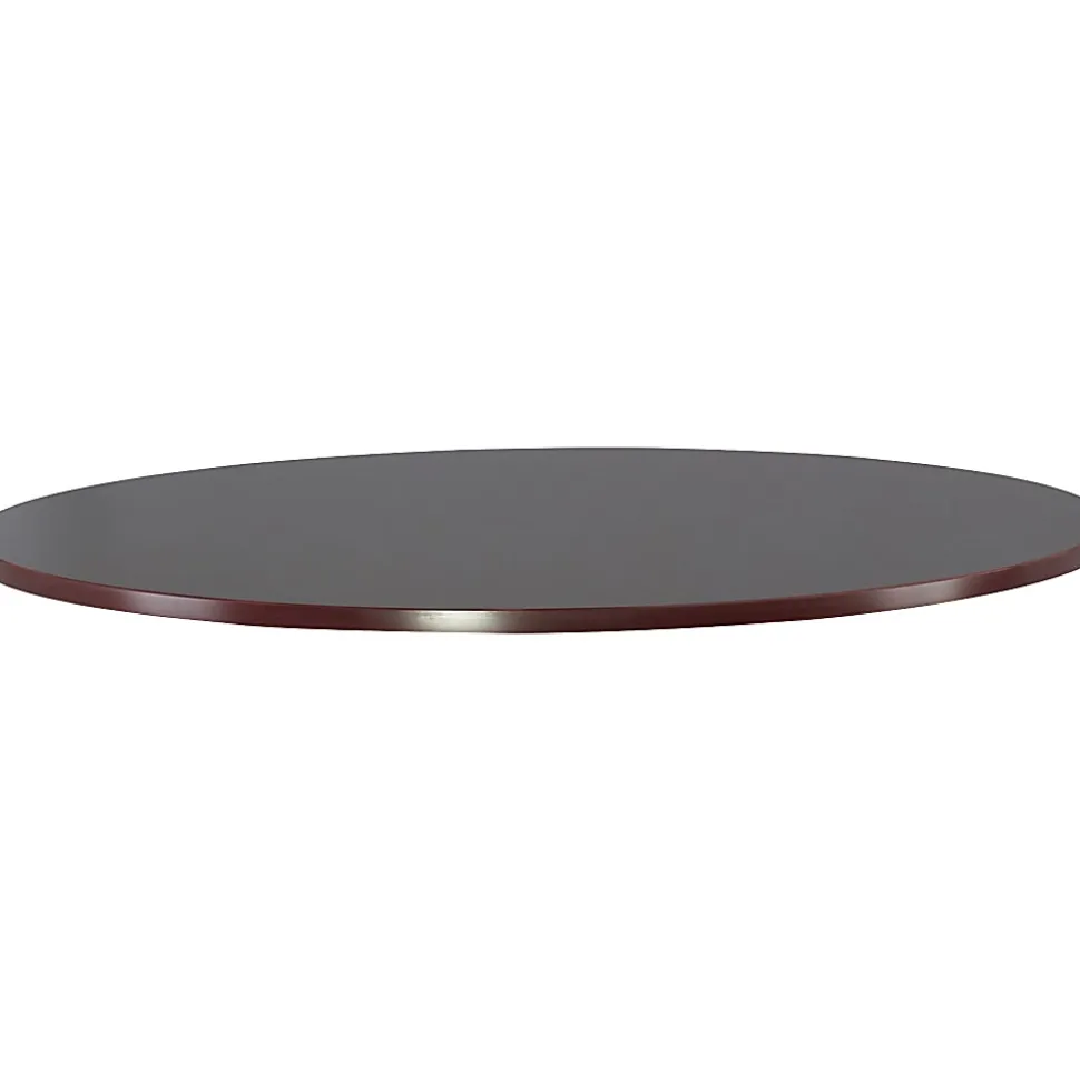 Lorell® Laminate Conference Table Base, For Round Table Tops, Mahogany