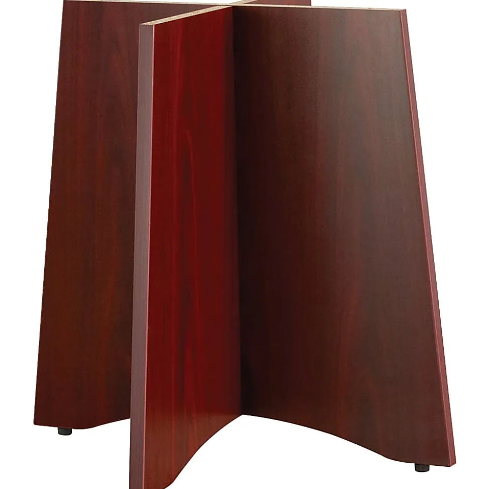 Lorell® Laminate Conference Table Base, For Round Table Tops, Mahogany